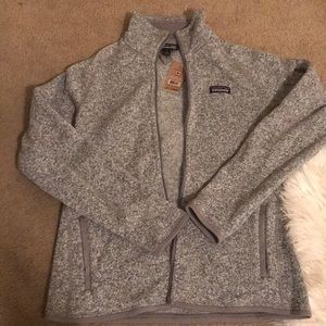 Patagonia Birch White Zip Up Size M